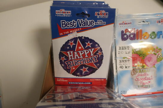 75 stk. folie balloner 