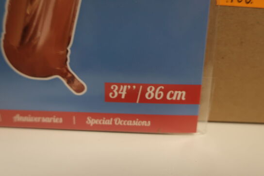 140 stk. folie balloner tal