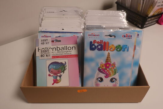 100 stk. folie balloner 