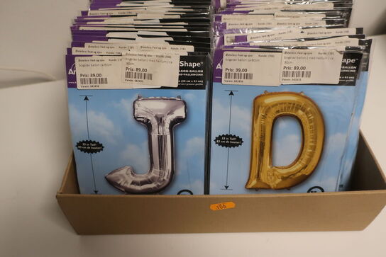 135 stk. folie balloner bogstaver