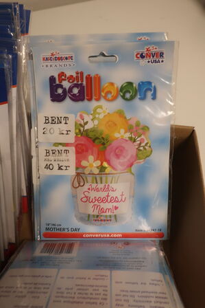 75 stk. folie balloner 