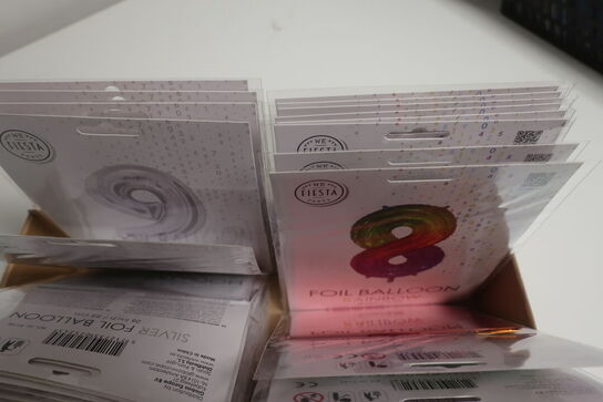 140 stk. folie balloner tal