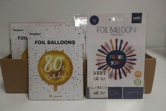 105 stk. folie balloner 