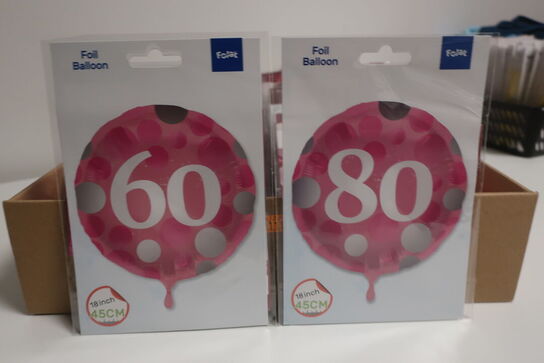 100 stk. folie balloner 