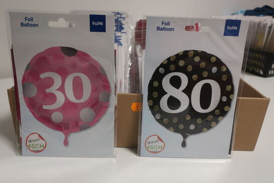 100 stk. folie balloner 