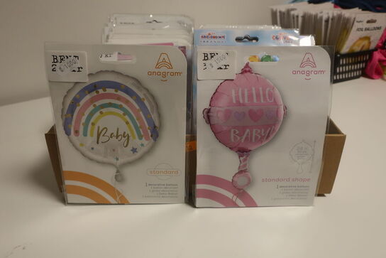 100 stk. folie balloner 