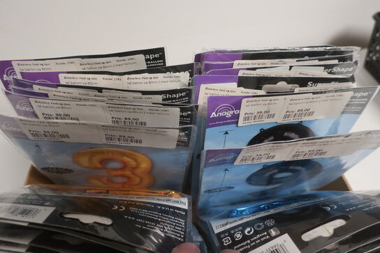 75 stk. folie balloner tal