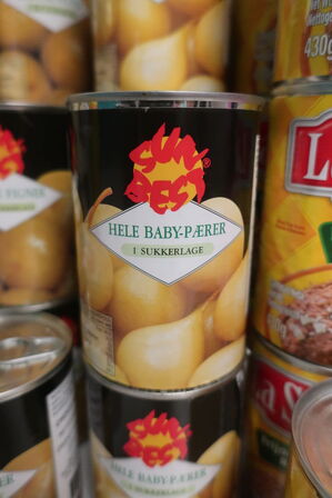 Div. dåseprodukter se dato, sendes ikke 