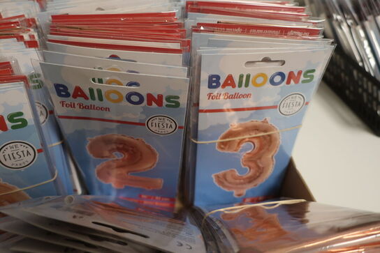 175 stk. folie balloner rose gold tal