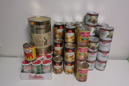 Div. dåseprodukter se dato, sendes ikke 