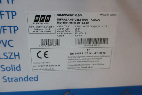 Data kabel cat.6 INFRALAN