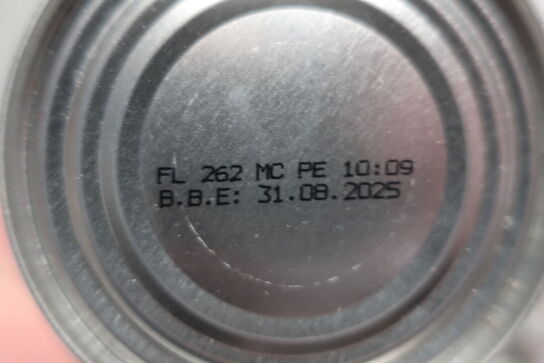 Div. dåseprodukter se dato, sendes ikke 