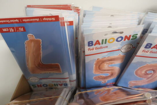 175 stk. folie balloner rose gold tal