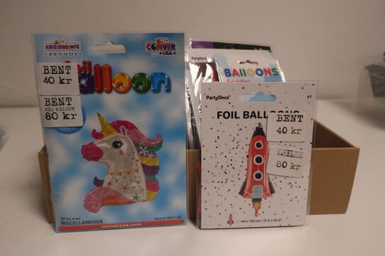85 stk. folie balloner 