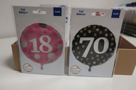 100 stk. folie balloner 