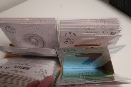 140 stk. folie balloner tal