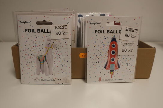 105 stk. folie balloner 