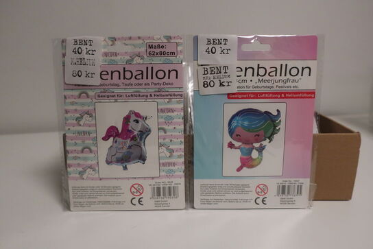 105 stk. folie balloner 