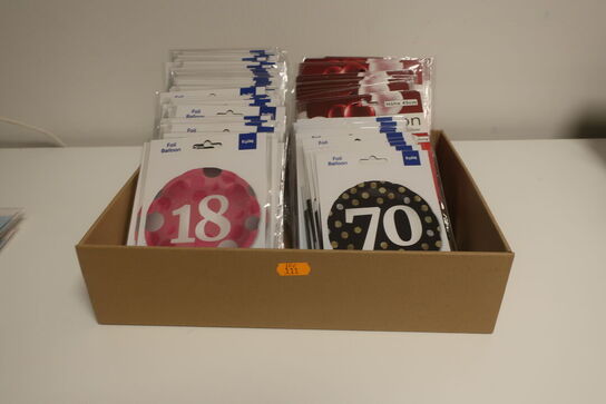 100 stk. folie balloner 