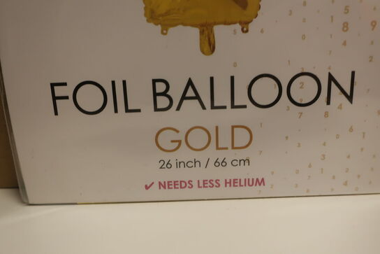 140 stk. folie balloner tal