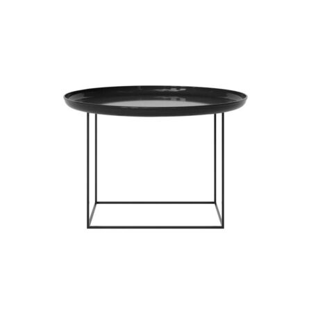 NORR11 duke sofabord ø70 lakerert obsidian sort(ubrugt)