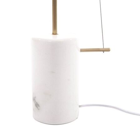 Norr11 line one gulvlampe hvid messing(ubrugt)