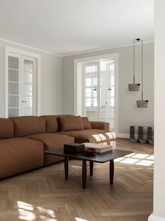 NORR11 gallery travertin pendel silver(ubrugt)