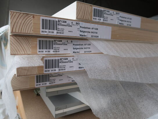 54+1 stk. dørplader med karme SWEDOOR (se beskrivelse)