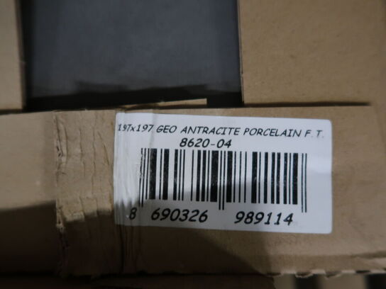 Klinker 64 pakker EVERS GEO ANTRACITE PORCELAIN F.T. (se beskrivelse)