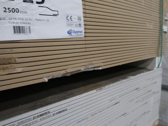 2 paller GYPROC ROBUST Ergo - Hård gipsplade (se beskrivelse)