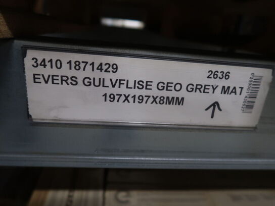Klinker 39 pakker EVERS GEO GREY PORCELAIN F.T. (se beskrivelse)