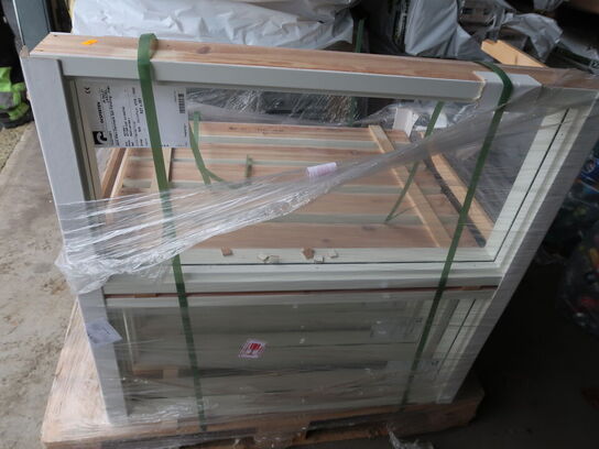 7 stk. Vinduer, fast rude