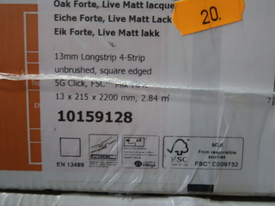 Gulv 27 pakker BOEN eg mat lak (se beskrivelse)