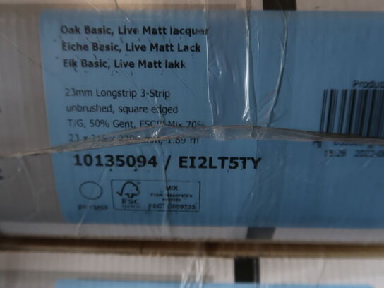 Gulv 12 pakker BOEN eg mat lak (se beskrivelse)