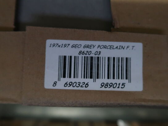 Klinker 39 pakker EVERS GEO GREY PORCELAIN F.T. (se beskrivelse)