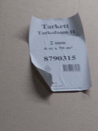 6 ruller gulvunderlag TARKETT Tarkofoam II 2 mm (se beskrivelse)