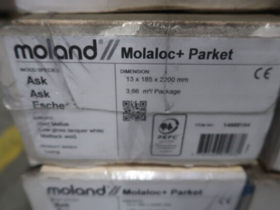 Gulv 13 pakker MOLAND Molaloc+ Parket (se beskrivelse)