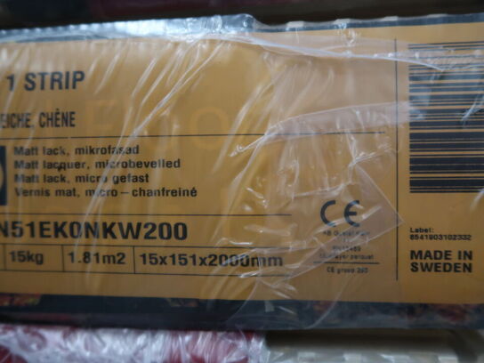 Gulv 28 pakker KÄHRS Woodlock 5s ALBA 1 STRIP eg (se beskrivelse)