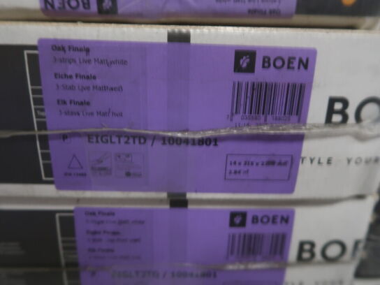 Gulv 25 pakker BOEN eg mat hvid (se beskrivelse)