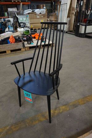 FDB J110 Spisestol Sort (MOMSFRI)