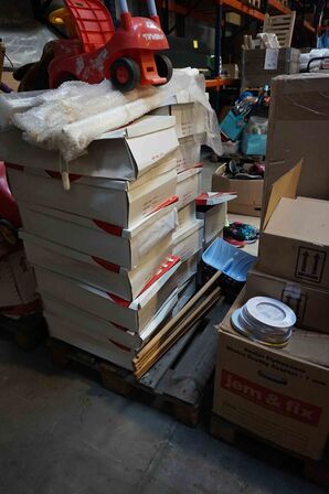 3 paller med lager oprydning (MOMSFRI)