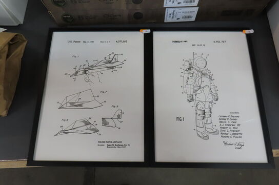 2 stk. billeder med ramme