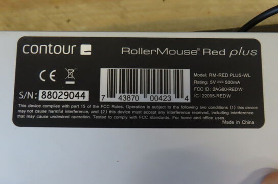 Rollermouse samt tastatur CONTOUR