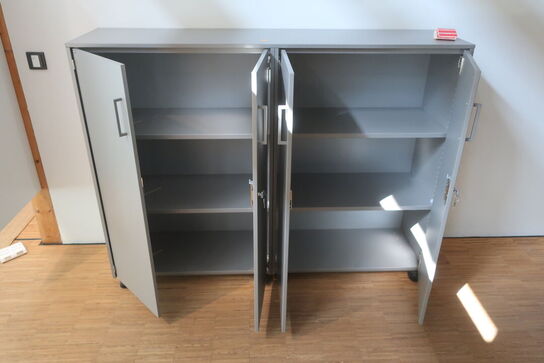 4 stk. skabe EFG med 2 topplader 