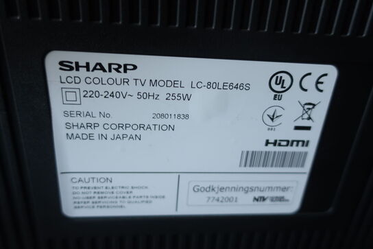 80" tv SHARP LC-80LE646S