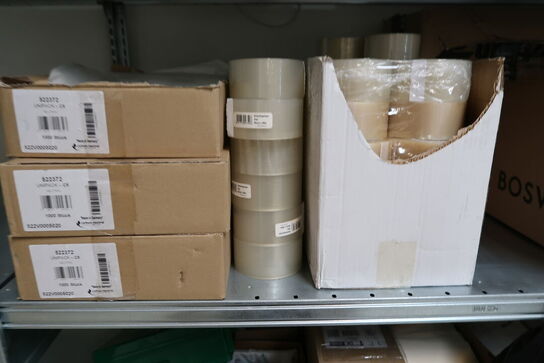 Div. Pakkeudstyr, såsom tape, vægt, 2 stk. skæremaskiner m.m.