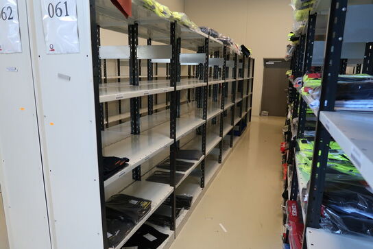 14 stk. lagerreoler uden indhold