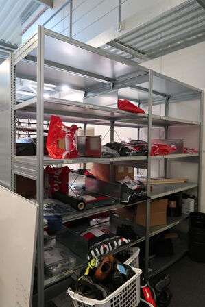 4 fag lagerreoler BITO SV 400 uden indhold