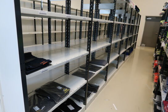 14 stk. lagerreoler uden indhold