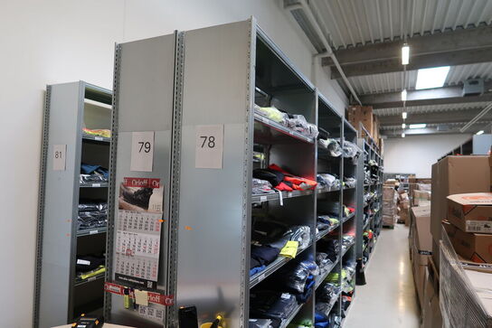 6 fag lagerreoler BITO SV 400 uden indhold